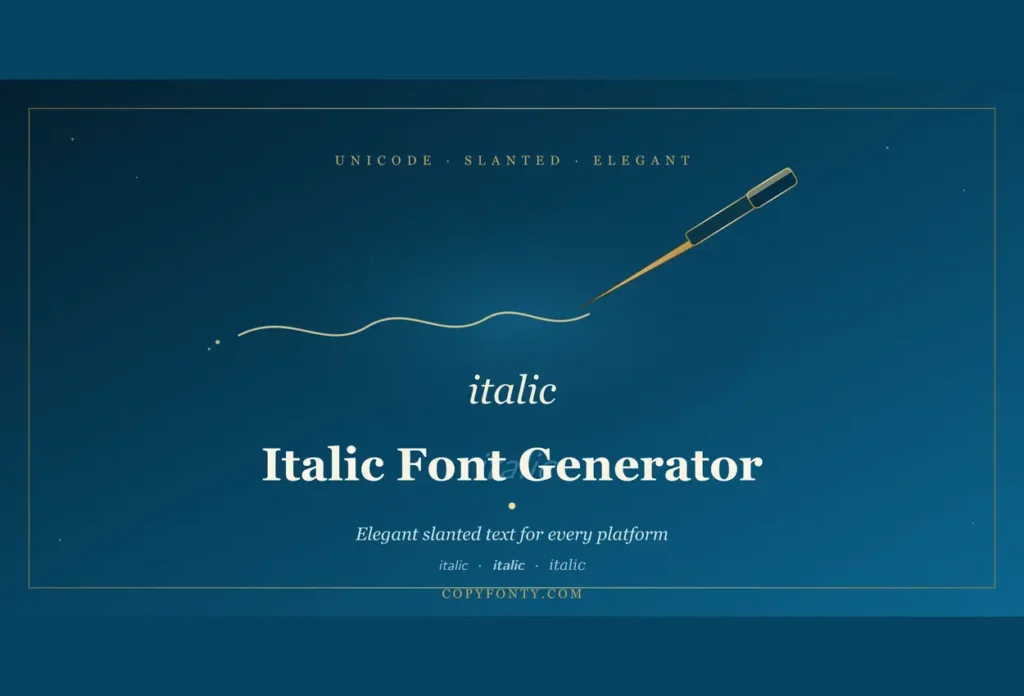 italic font feature image 1