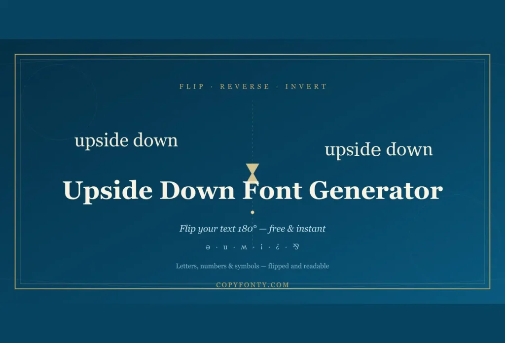 upside down font feature 2