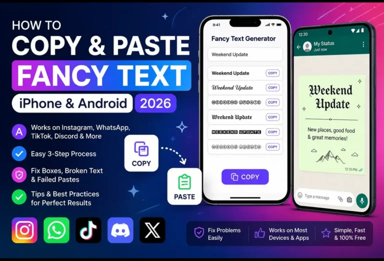 Fancy Text on iPhone & Android Copy & Paste Guide 2026