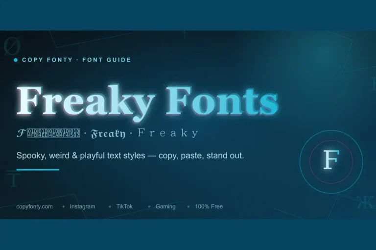 Freaky Text Style: Copy & Paste Weird & Stylish Text 2026