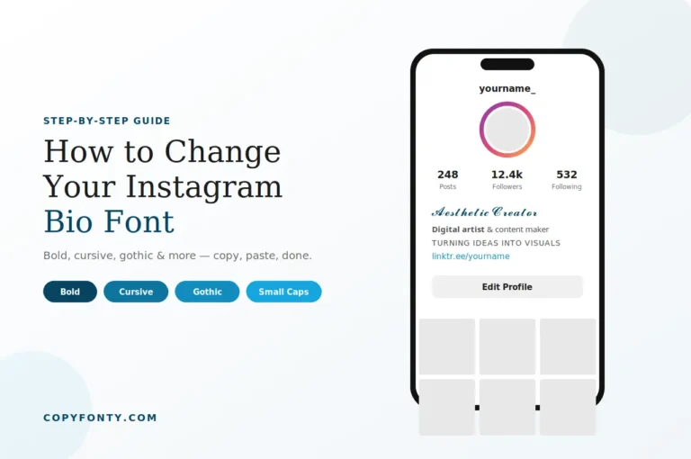 Instagram Bio Font: How to Change it Step by Step Guide 2026 1 Instagram Bio Font: How to Change it Step by Step Guide 2026