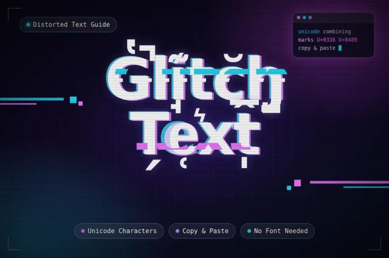 Glitch Text: Create Distorted Text Online free 2026