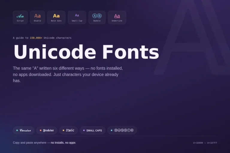 What Are Unicode Fonts? Complete Guide to Stylish Text 2026