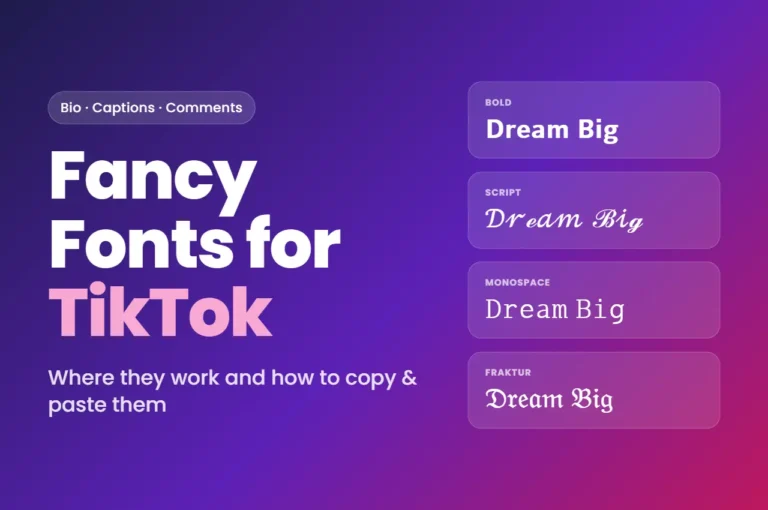 Fancy Fonts for TikTok: Where to Use Them & How to Paste