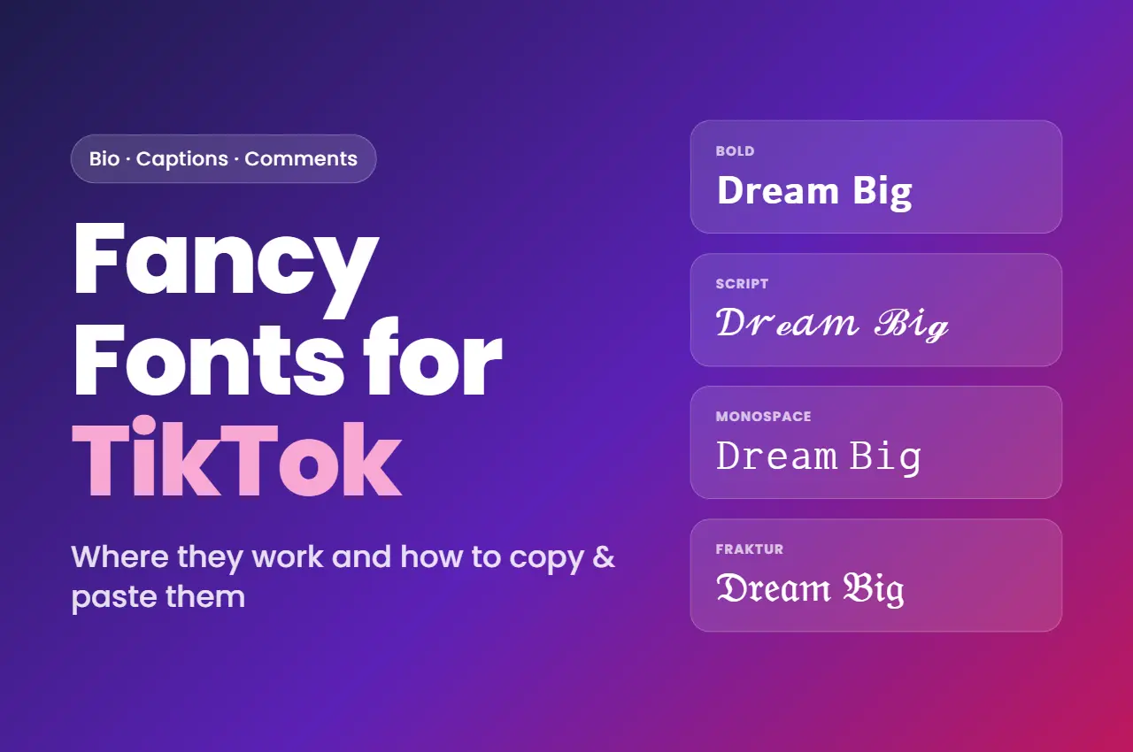 Fancy Fonts for TikTok: Where to Use Them & How to Paste
